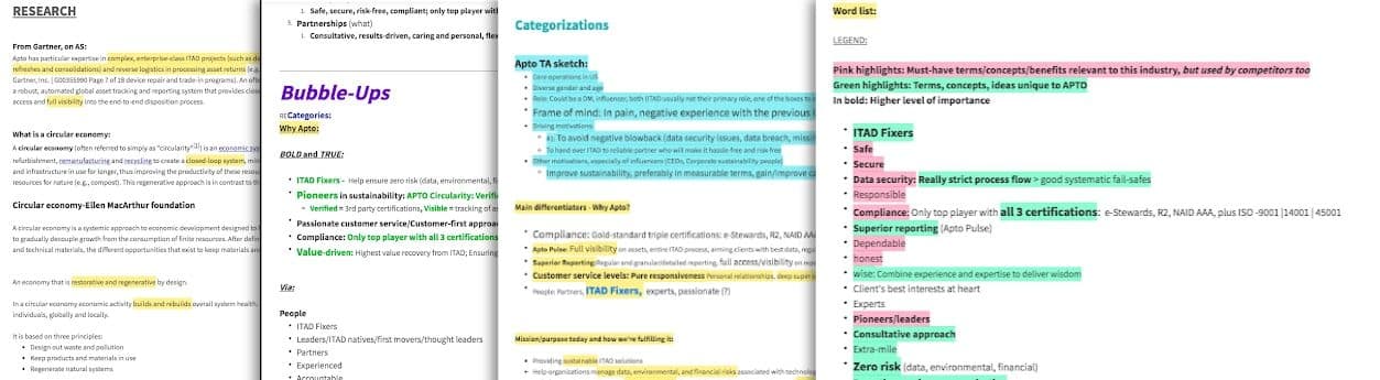 Extraction notes