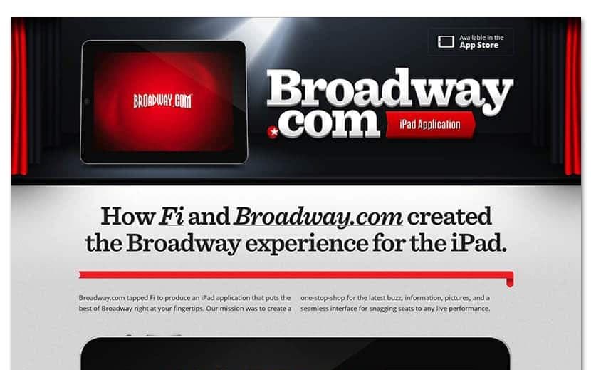 Broadway.com iPad app case study