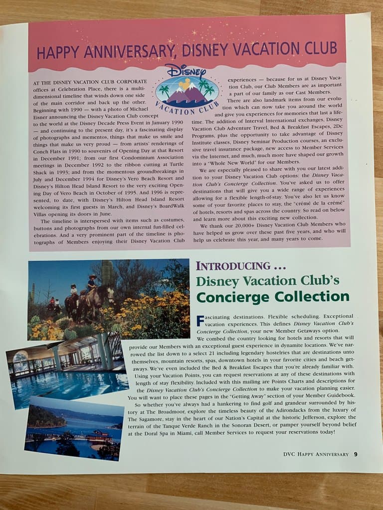 Happy Anniversary, Disney Vacation Club