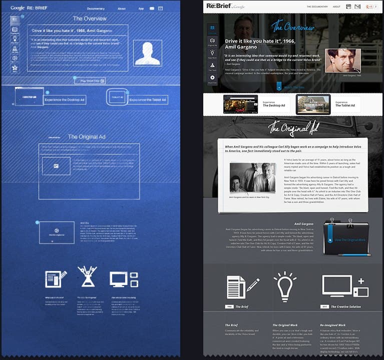 Wireframe to finished design