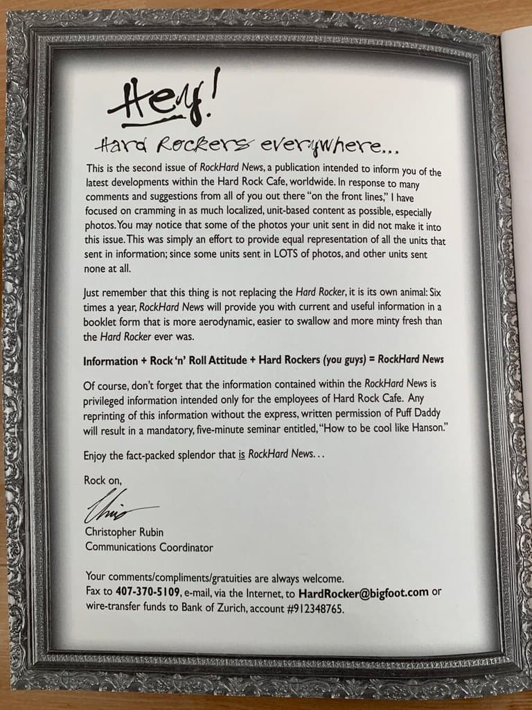 Editor's letter, Volume Two