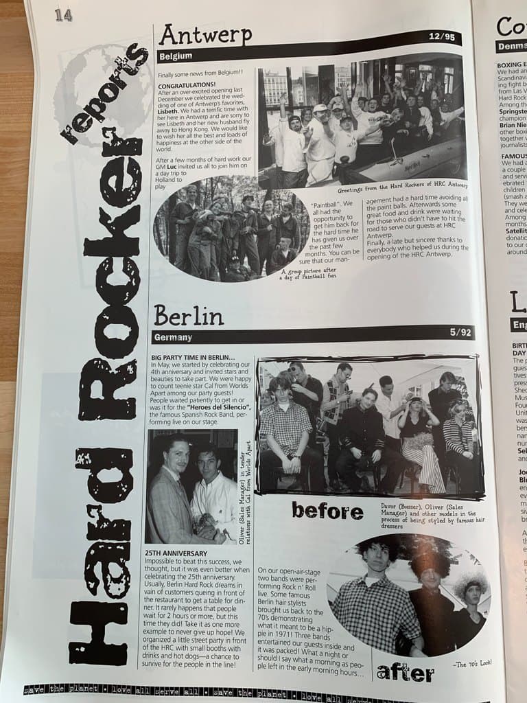 Hard Rocker reports from the cafes
