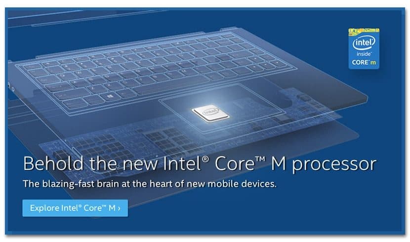 Intel Core M launch page
