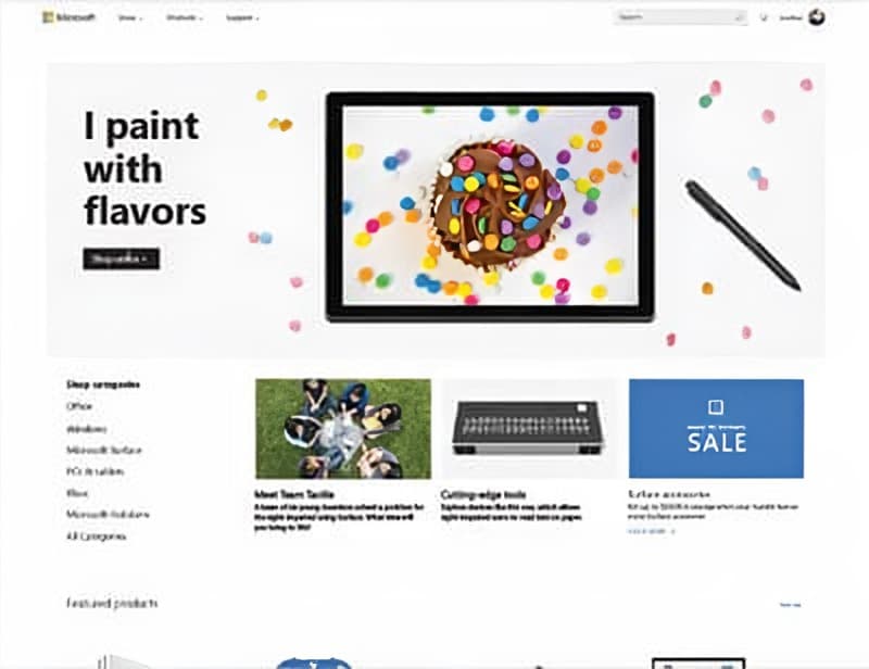 Microsoft Store online: I paint with flavors