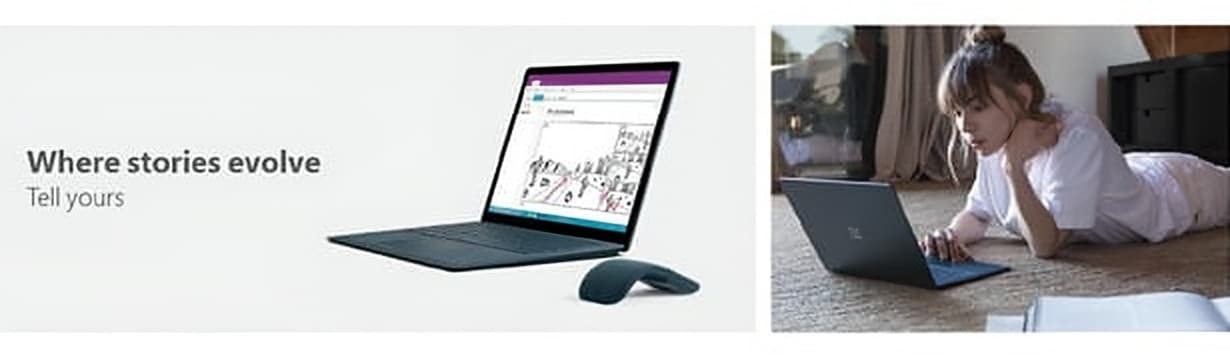 Surface product story: Where stories evolve