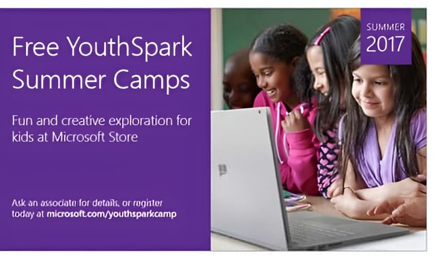 YouthSpark Summer Camps: the in-store screen