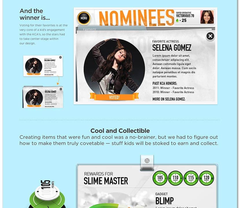 Nominees, and the collectibles