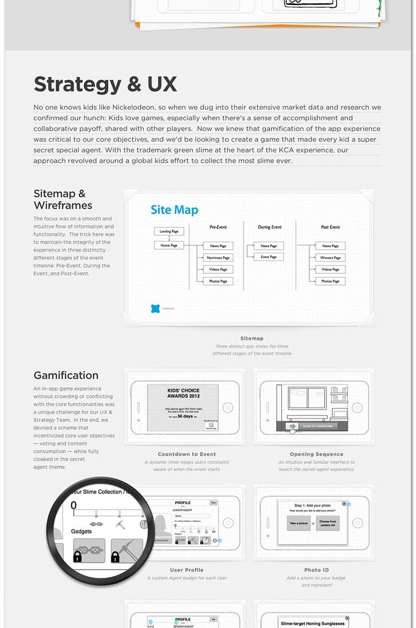 Strategy and UX: site map, gamification