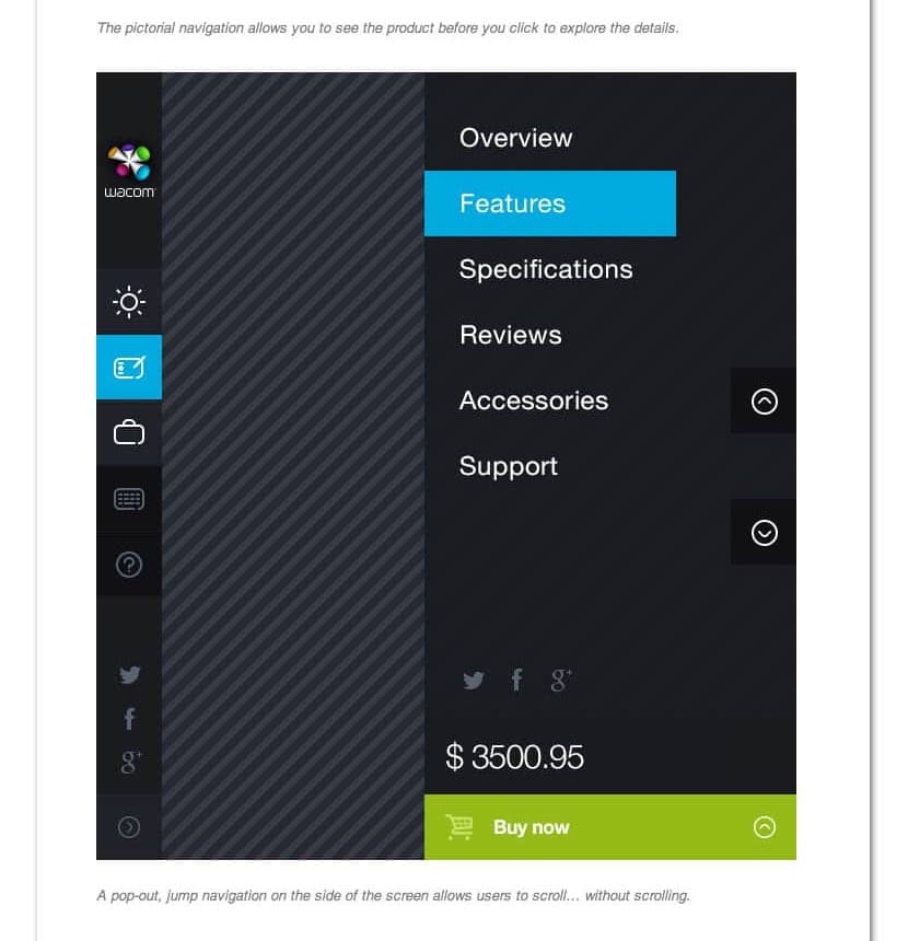A product page that offers more than specs