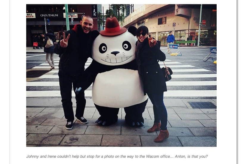 Tokyo: the team, and a panda